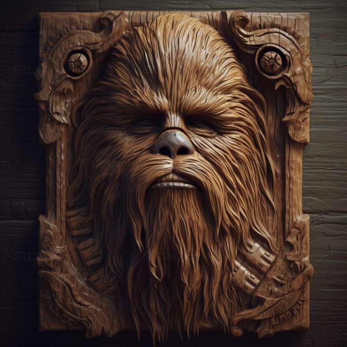 Characters (stl Wookiee 1, HERO_773) 3D models for cnc
